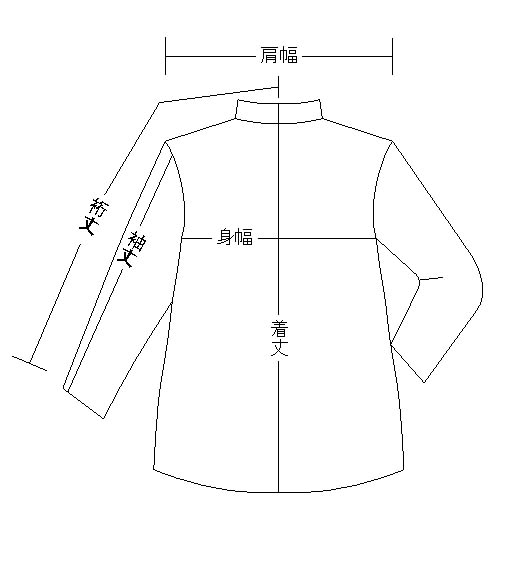 上着の採寸箇所